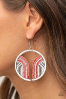 Delightfully Deco - Red Paparazzi Earrings