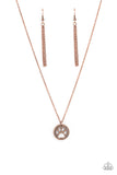 Think PAW-sitive - Copper Paparazzi Necklace