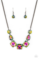 Unfiltered Confidence - Multi Oil Spill Paparazzi Necklace