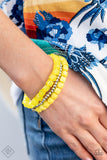 Vacay Vagabond - Yellow Paparazzi Bracelets