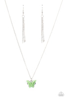 Butterfly Prairies - Green Paparazzi Necklace