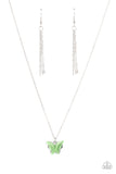 Butterfly Prairies - Green Paparazzi Necklace