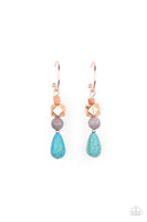 Boulevard Stroll - Copper Paparazzi Earrings