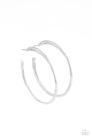 Candescent Curves - Silver Hoops