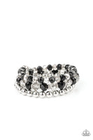 Gimme Gimme - Black Paparazzi Coil Bracelet