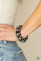 Gimme Gimme - Black Paparazzi Coil Bracelet