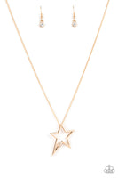 Light Up The Sky - Gold Paparazzi Necklace