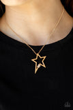 Light Up The Sky - Gold Paparazzi Necklace