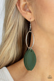 Leafy Laguna - Green Paparazzi Earrings