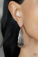 In Sync - Silver Paparazzi Hoop Earrings