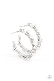 Let There Be SOCIALITE - White Paparazzi Earrings