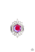 Divine Intervention - Pink Paparazzi Ring