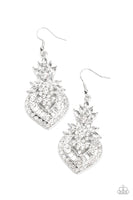 Royal Hustle - White Paparazzi Earrings