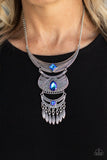 Lunar Enchantment - Blue Paparazzi Necklace