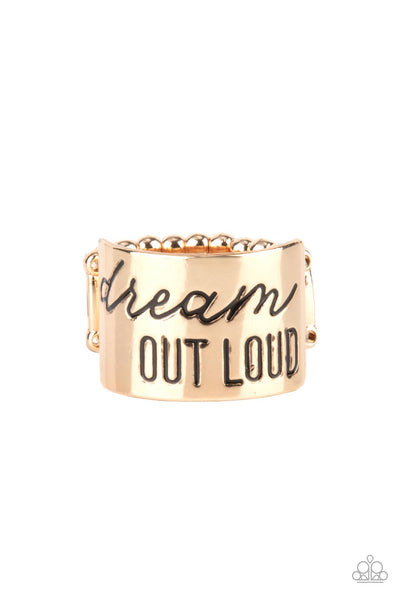 Coming Soon: Dream Louder - Gold Paparazzi Ring