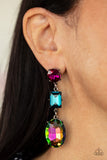 Extra Envious - Multi Paparazzi Earrings