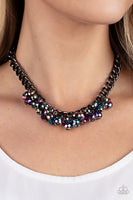 Galactic Knockout - Multi/ Oil Spill Paparazzi Necklace