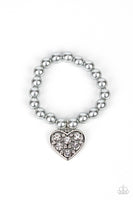 Cutely Crushing - Silver Paparazzi Bracelet