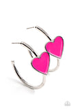 Coming Soon- Kiss Up - Pink Paparazzi Earrings