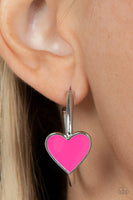 Coming Soon- Kiss Up - Pink Paparazzi Earrings