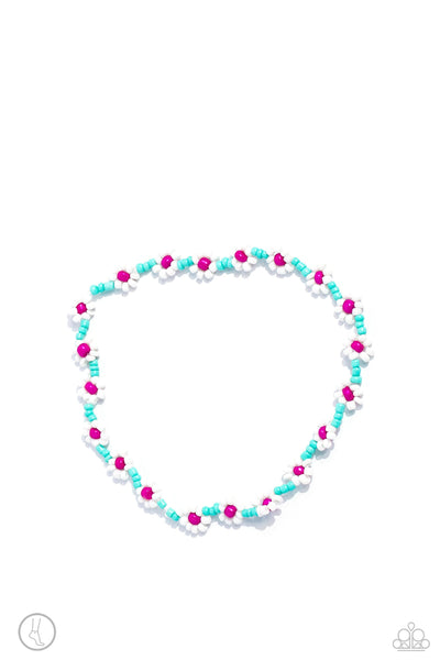 Midsummer Daisy - Blue Paparazzi Anklet