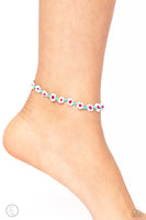 Midsummer Daisy - Blue Paparazzi Anklet