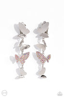 Flying Flashy - Pink Butterfly Earrings