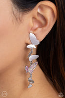 Flying Flashy - Pink Butterfly Earrings