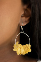 Flirty Florets- Yellow Flower Paparazzi Earrings