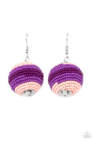 Paparazzi Accessories: Zest Fest - Purple Seed Bead Earrings