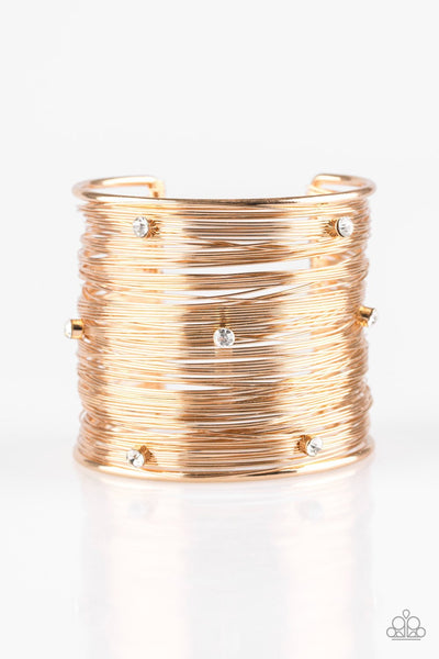 Professional Prima Donna - Gold Paparazzi Cuff Bracelet