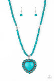 A heart of Stone~ Blue Life of the Party Paparazzi Necklace