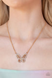 Paparazzi Necklace- Baroque Butterfly - Gold