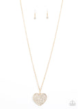 Have to learn the heart way- Gold Paparazzi Necklace