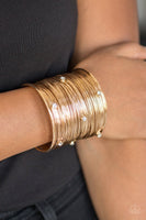 Professional Prima Donna - Gold Paparazzi Cuff Bracelet