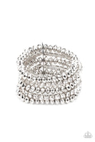 Paparazzi March 2021 Life of the Party - Best of LUXE - White Bracelet