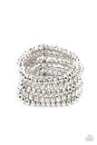 Paparazzi March 2021 Life of the Party - Best of LUXE - White Bracelet