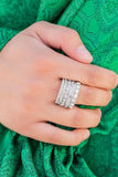 Exclusive Elegance - White Paparazzi Ring