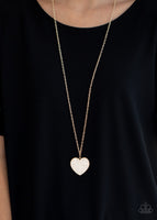 Have to learn the heart way- Gold Paparazzi Necklace