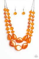 Beach Glam - Orange Paparazzi Necklace