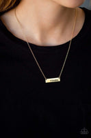 Best Grandma Ever- Paparazzi Gold Grandma Necklace