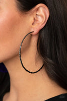 Paparazzi Accessories: Embellished Edge - Black Earrings