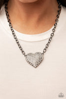 Heartbreakingly Blingy - Black Paparazzi Necklace