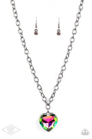 Flirtatiously Flashy - Multi- Oil Spill Paparazzi Necklace