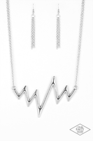 In A Heartbeat - Silver Paparazzi Necklace