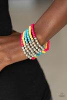 LAYER It On Thick - Multi Bead Paparazzi Bracelet