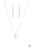 Think PAW-sitive - gold - Paparazzi necklace