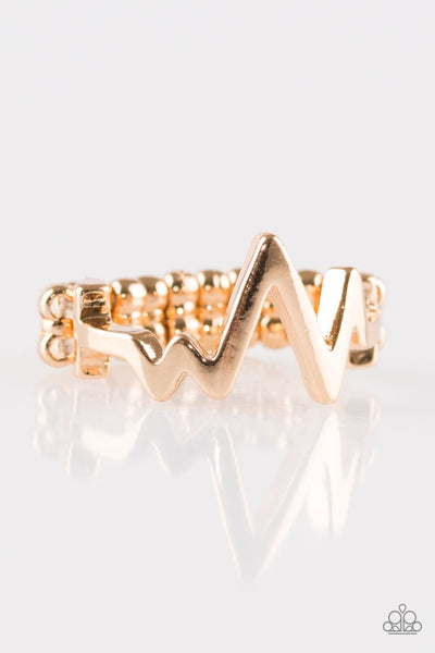 Check my Pulse- Gold Paparazzi Ring