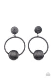 Social Sphere - Black Life of the Party Paparazzi Earrings