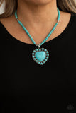 A heart of Stone~ Blue Life of the Party Paparazzi Necklace